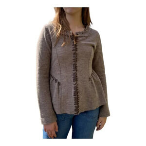 Guinevere Taupe Wool Jacket from Anthropologie